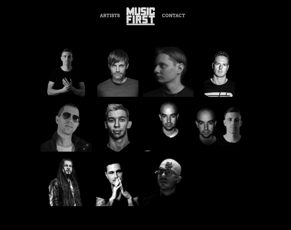Music First Agency Acozz Design