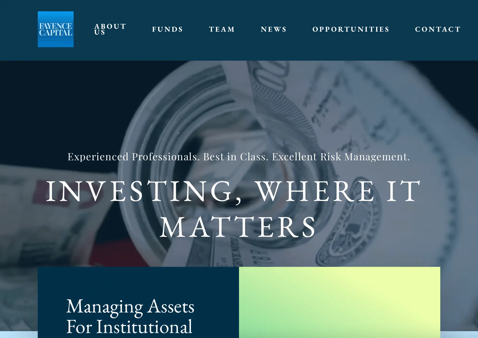Fayence Capital Web Design